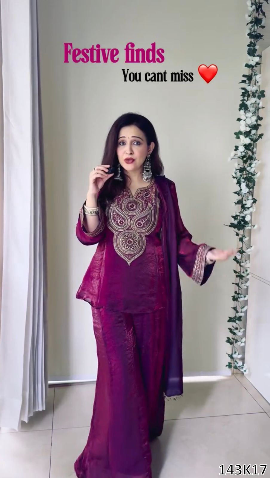 Designer Heavy Fendy Silk Sharara Set with Dupatta | Thread &amp; Sequence Work