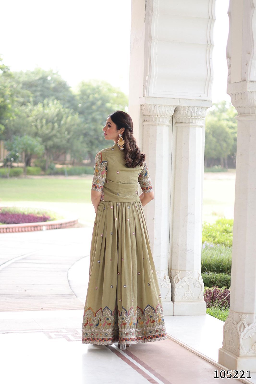 Premium Readymade Gown with Koti Set – Elegant Party Wear 2025