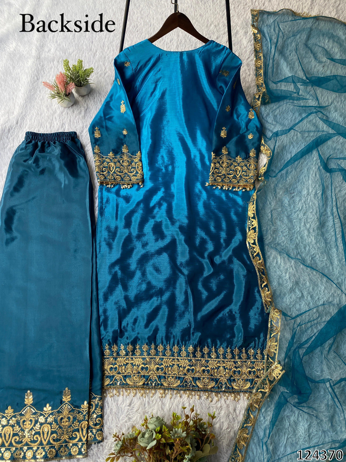 Eid Exclusive Designer Top–Pant–Dupatta Set | Wedding Season Special