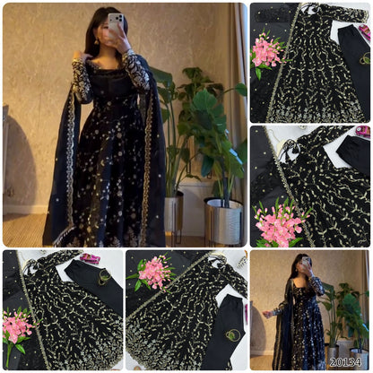 New Launch: 7-Colour Designer Party Wear Gown Set | Elegant & Festive