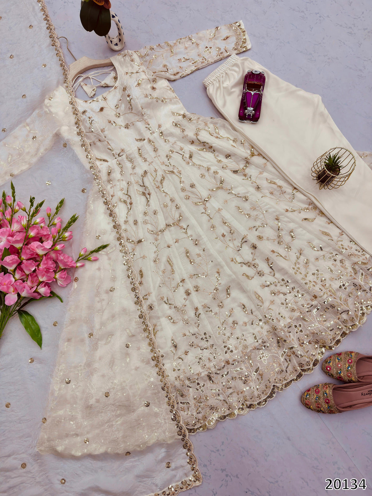 New Launch: 7-Colour Designer Party Wear Gown Set | Elegant & Festive