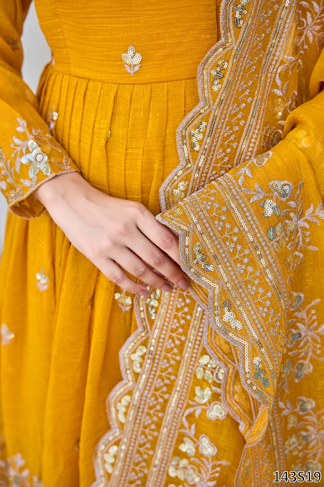 Haldi Special PREMIUM DESIGNER ANARKALI SUIT WITH PANT & DUPATTA