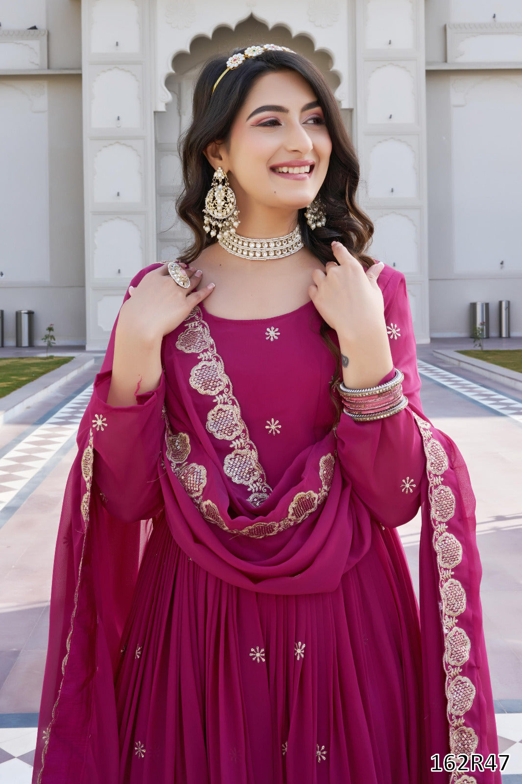 FESTIVAL SPECIAL DESIGNER LONG GOWN WITH DUPATTA