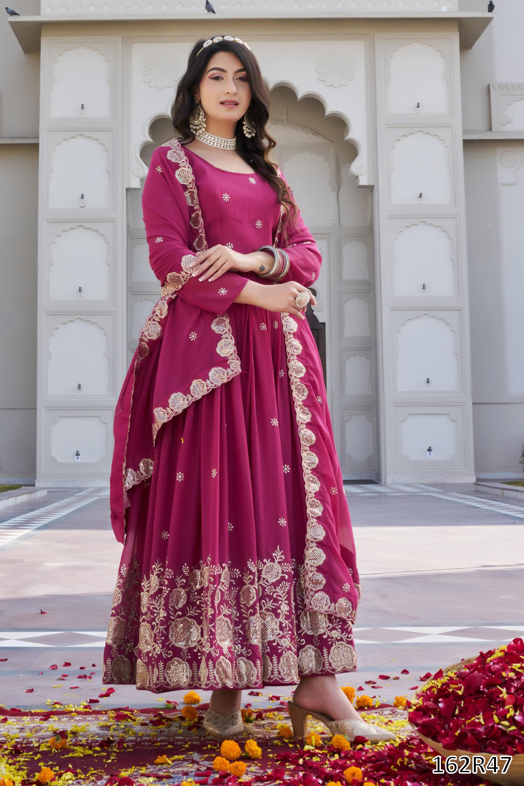 FESTIVAL SPECIAL DESIGNER LONG GOWN WITH DUPATTA