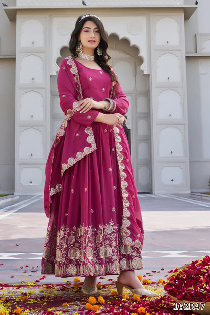 FESTIVAL SPECIAL DESIGNER LONG GOWN WITH DUPATTA