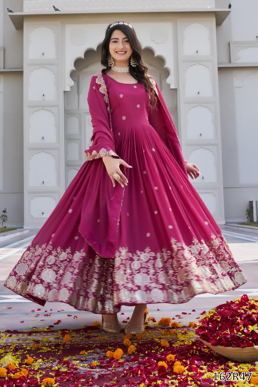 FESTIVAL SPECIAL DESIGNER LONG GOWN WITH DUPATTA