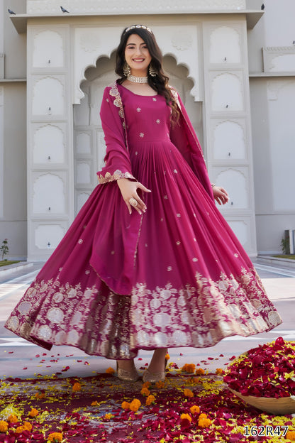 FESTIVAL SPECIAL DESIGNER LONG GOWN WITH DUPATTA