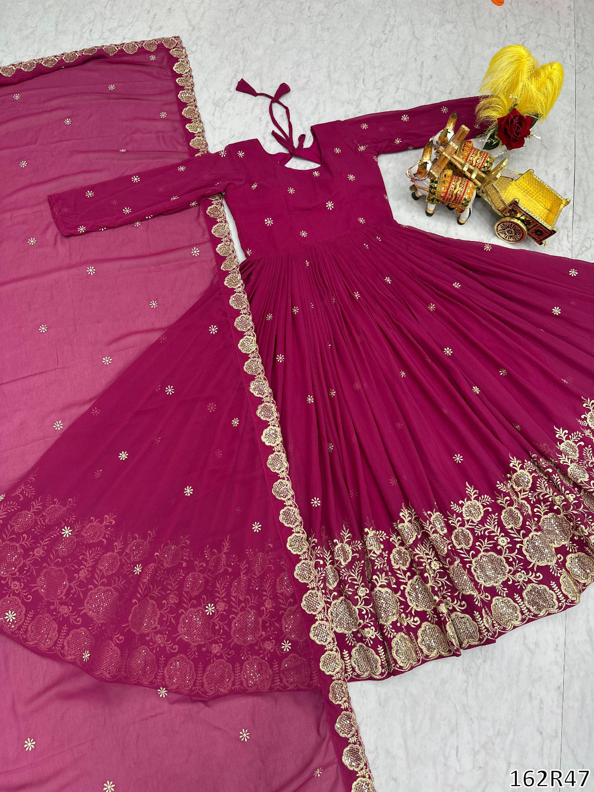 FESTIVAL SPECIAL DESIGNER LONG GOWN WITH DUPATTA