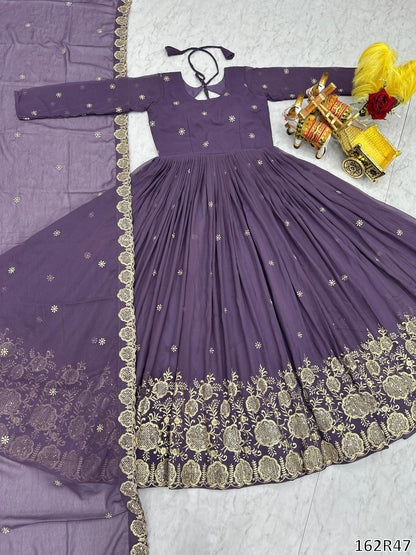 FESTIVAL SPECIAL DESIGNER LONG GOWN WITH DUPATTA