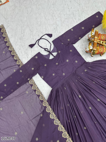 FESTIVAL SPECIAL DESIGNER LONG GOWN WITH DUPATTA