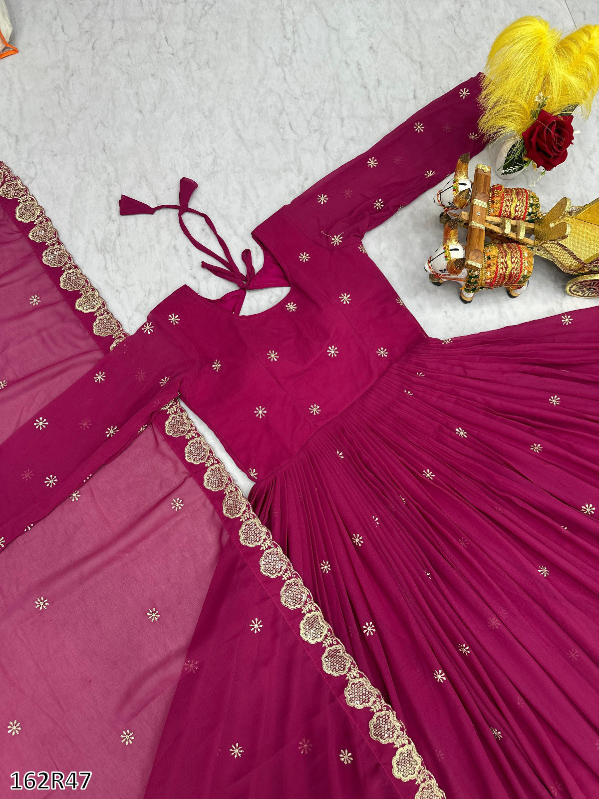 FESTIVAL SPECIAL DESIGNER LONG GOWN WITH DUPATTA