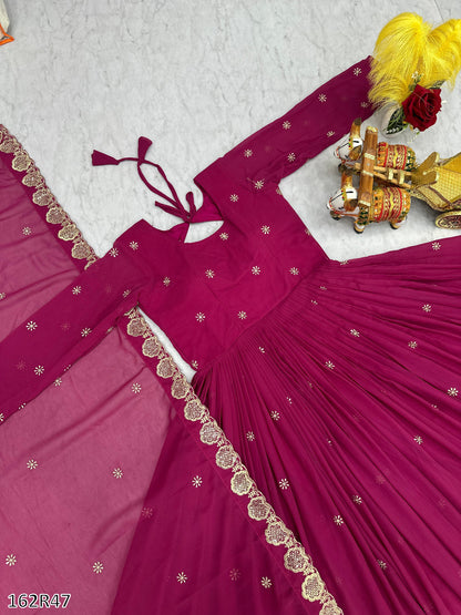FESTIVAL SPECIAL DESIGNER LONG GOWN WITH DUPATTA