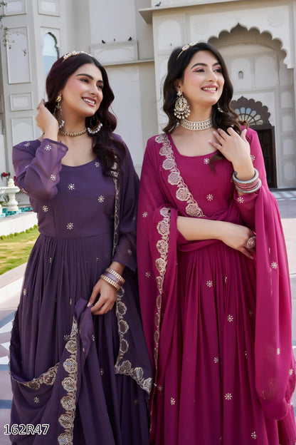 FESTIVAL SPECIAL DESIGNER LONG GOWN WITH DUPATTA