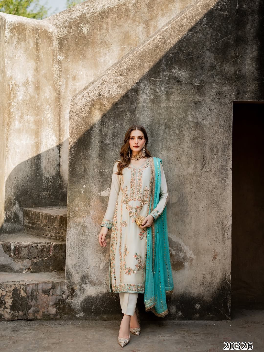 PREMIUM DESIGNER READYMADE TOP–PLAZZO–DUPATTA SET