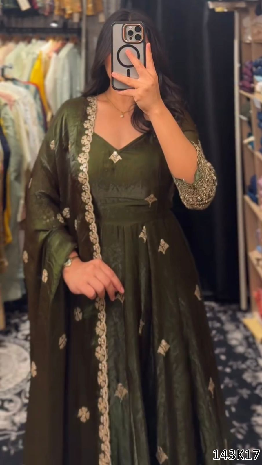 PREMIUM DESIGNER GOWN WITH PLAZZO & DUPATTA SET