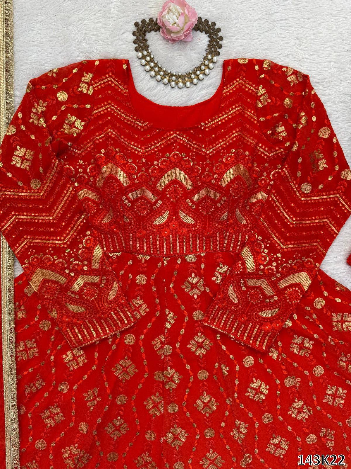 DESIGNER GOWN WITH PLAZZO & DUPATTA SET