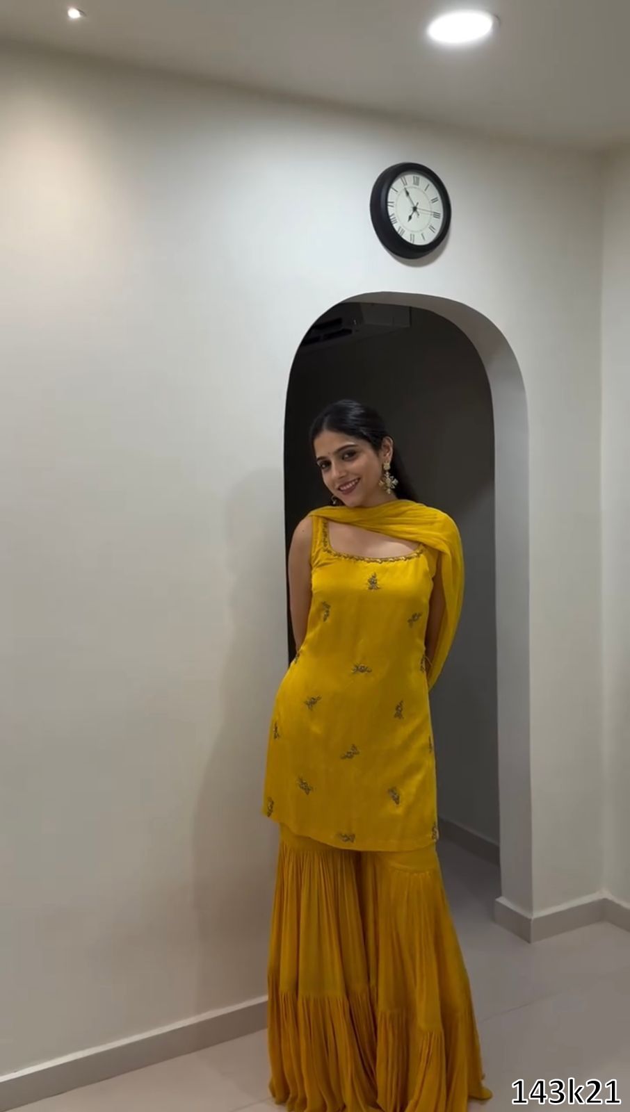 Wedding Haldi Special  PREMIUM DESIGNER SHARARA SET WITH DUPATTA