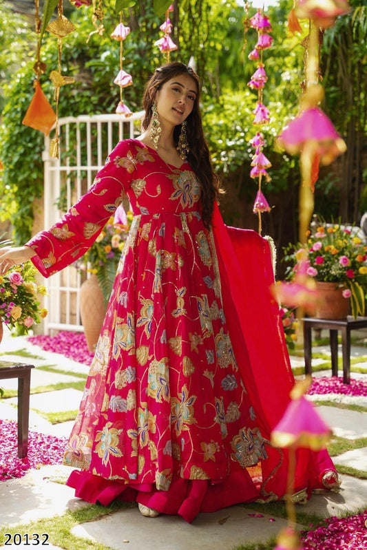 PREMIUM DESIGNER GOWN, SHARARA & DUPATTA SET