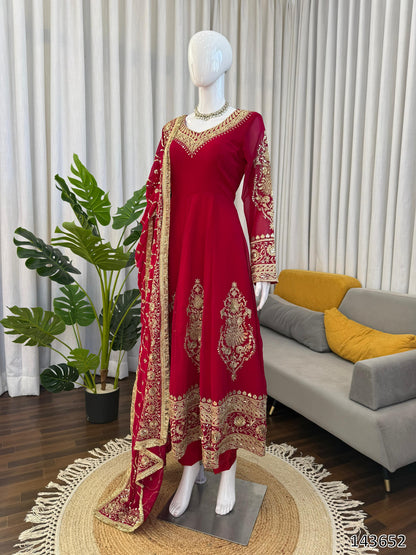 PREMIUM DESIGNER ANARKALI PANT & DUPATTA SET