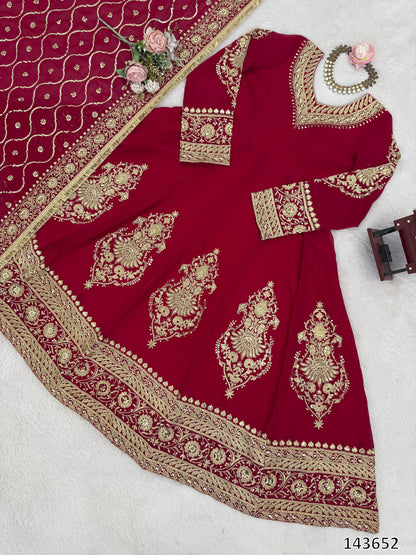 PREMIUM DESIGNER ANARKALI PANT & DUPATTA SET