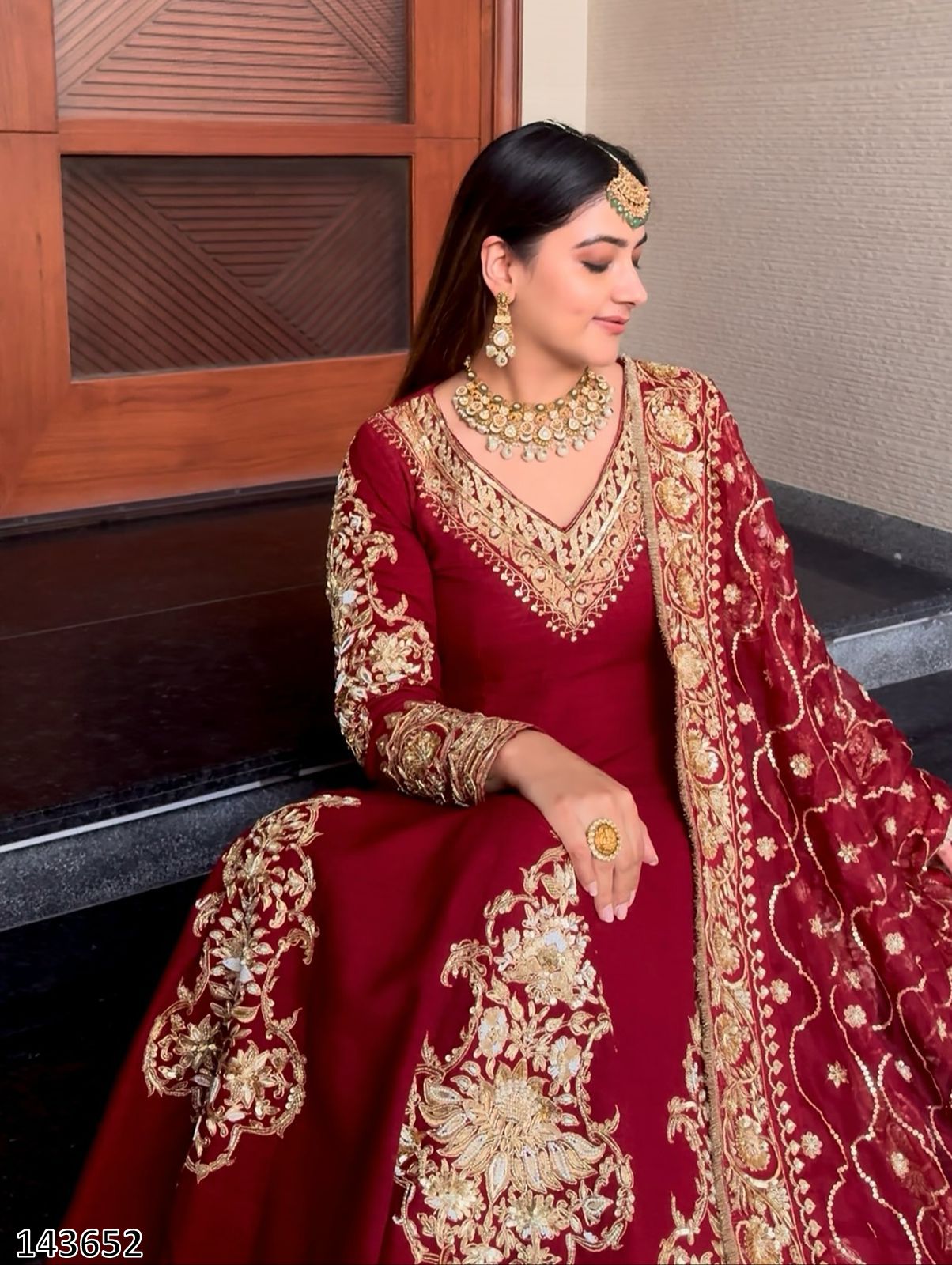 PREMIUM DESIGNER ANARKALI PANT & DUPATTA SET