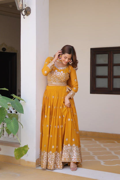 Wedding Lehenga Choli with Heavy Embroidery & Sequence Work | Party Wear Lehenga Choli 2025