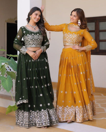 Wedding Lehenga Choli with Heavy Embroidery & Sequence Work | Party Wear Lehenga Choli 2025