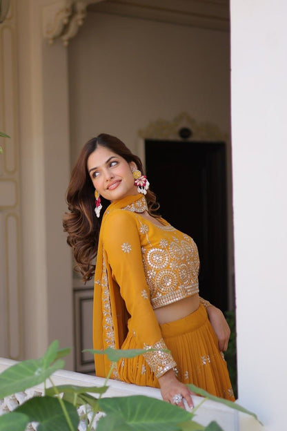 Wedding Lehenga Choli with Heavy Embroidery & Sequence Work | Party Wear Lehenga Choli 2025