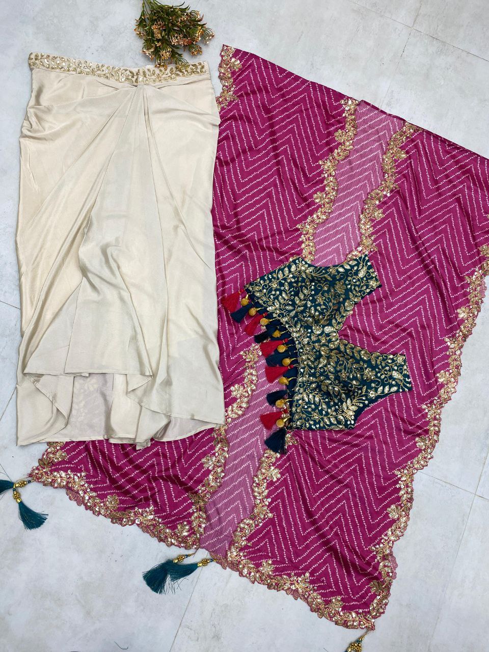 Elegant Designer Party Wear Top Lehenga & Dupatta Set for Special Occasions