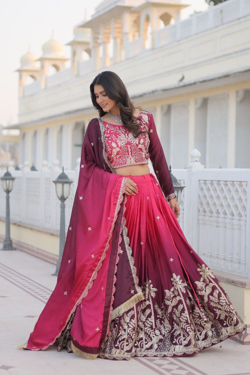Luxurious Wedding Lehenga Choli with Elegant Flair & Designer Dupatta
