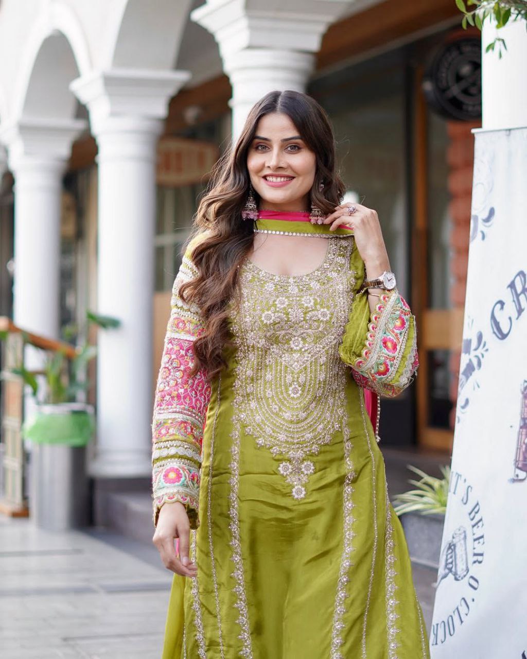Super Hit Eid Collection – Elegant Vichitra Silk Palazzo Suit