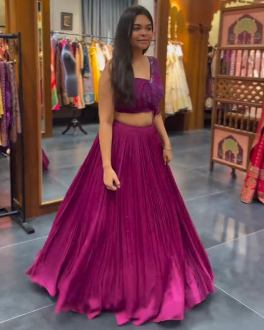 Elegant Rangoli Silk Lehenga with Digital Print Blouse – Limited Edition