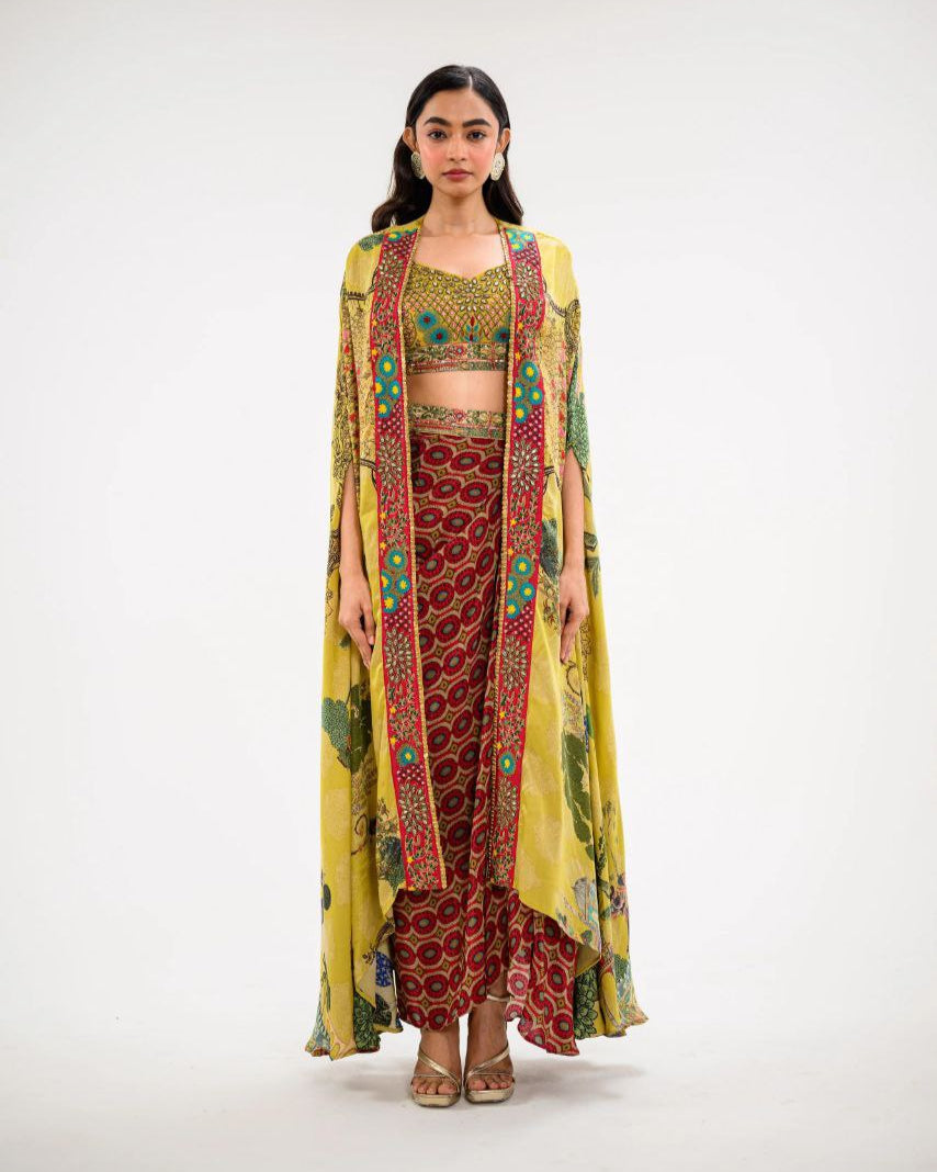 Trendy Three-Piece Western Outfit – Perfect for Wedding Season