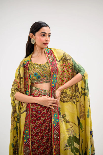 Trendy Three-Piece Western Outfit – Perfect for Wedding Season