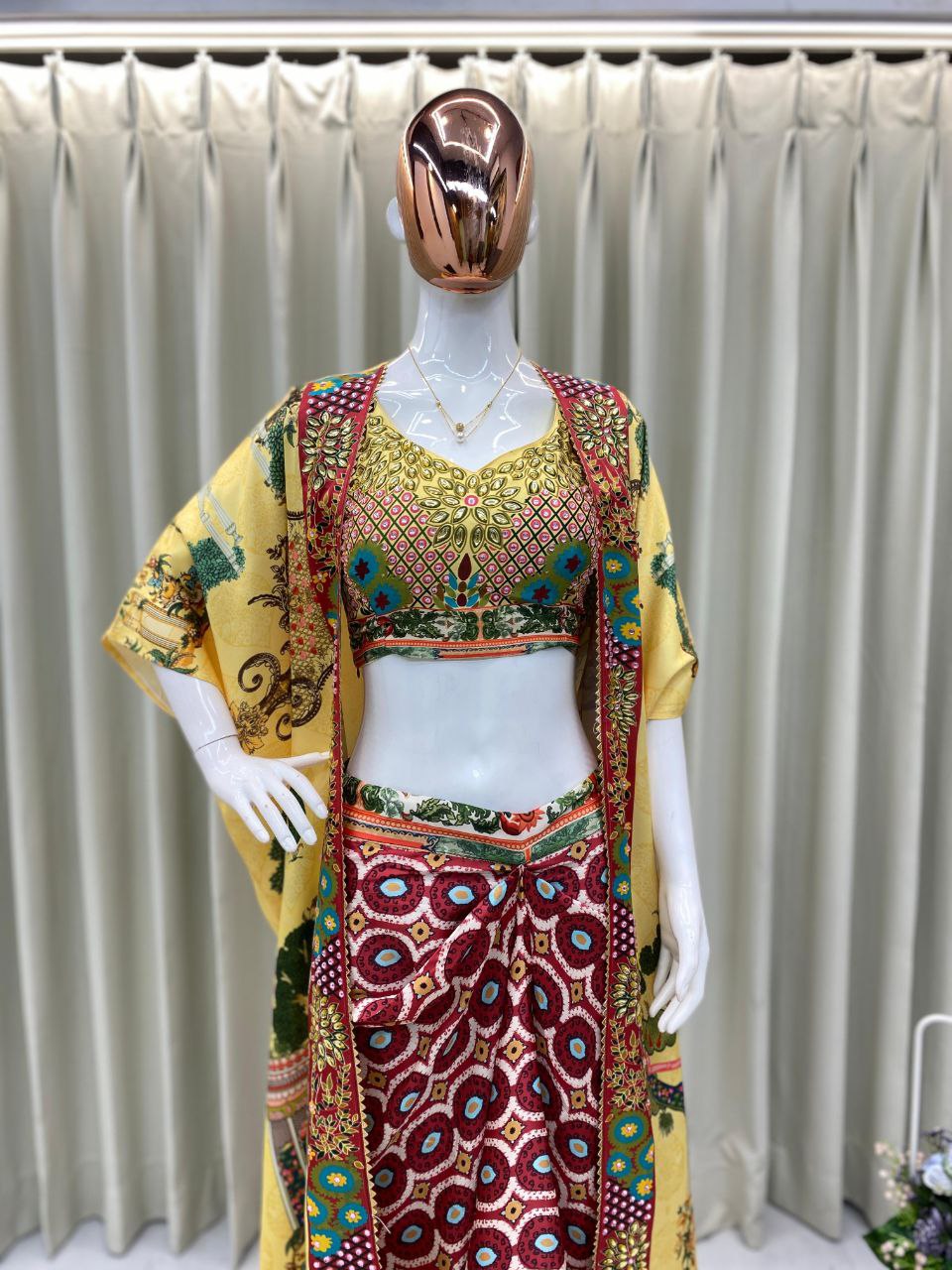 Trendy Three-Piece Western Outfit – Perfect for Wedding Season
