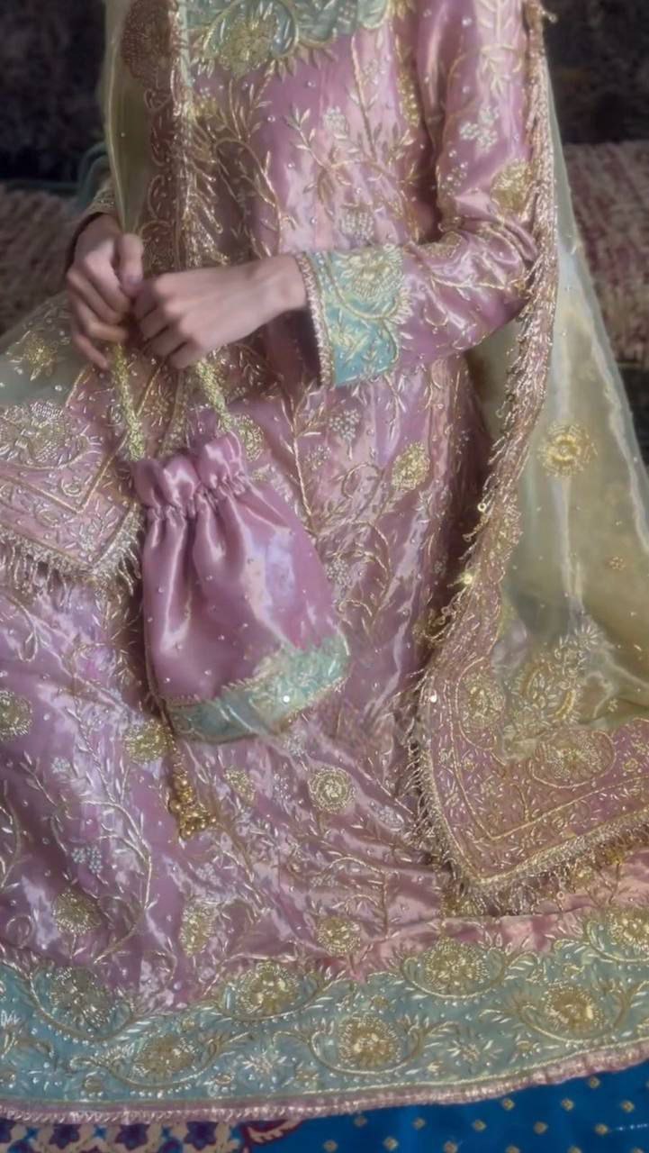 Eid Special Jimmy Choo Fabric Suit Set | Heavy Sequin Embroidery Top, Pant & Dupatta