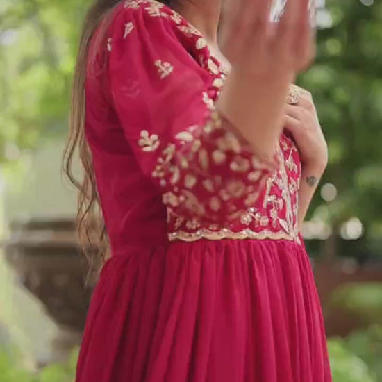 Gown with Dupatta Collection 2025 – A Glamorous PInk Shade Gown Ensemble for Every Occasion!