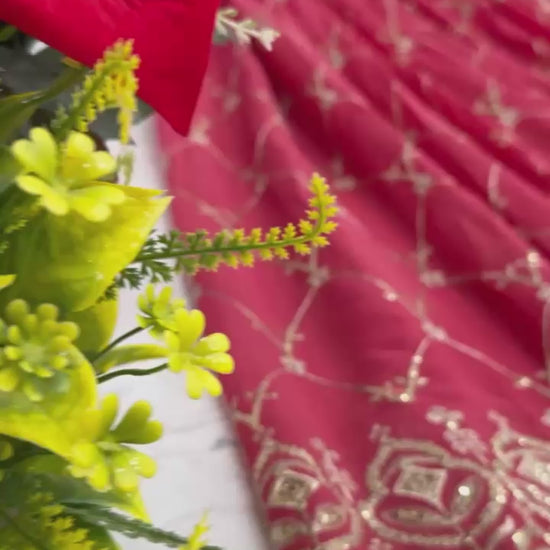 Radiant Elegance: Premium Festival Embroidered Lehenga Choli Set