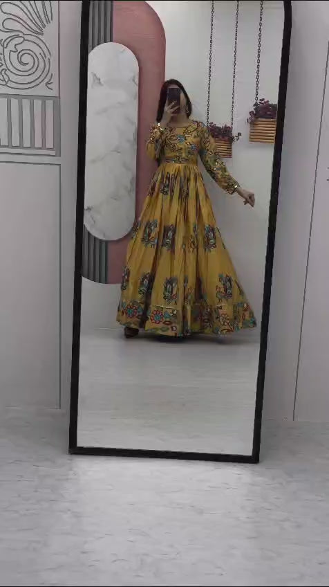 New Kalamkari Gown Set – A Masterpiece of Elegance and Tradition